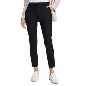 Veronica Beard Black Stretch Wool Tapered Pant 27" / Size 4 / Black Trouser Work